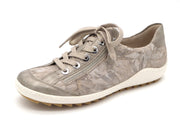 133-19-006 Dames Veterschoenen Sneaker Remonte R1402-62 Donkerbeige Wijdte G (2599)